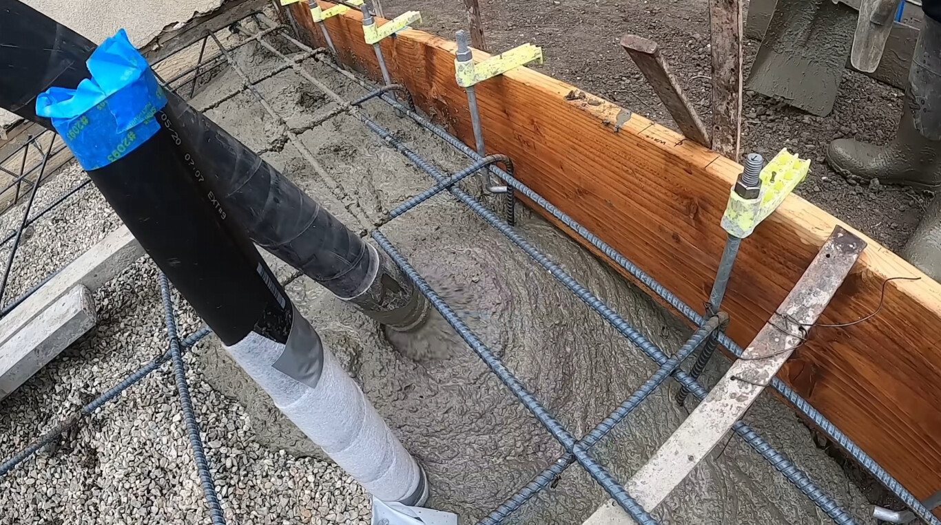 Foundation preparation showing rebar reinforcement and proper base work in Norwalk, CA